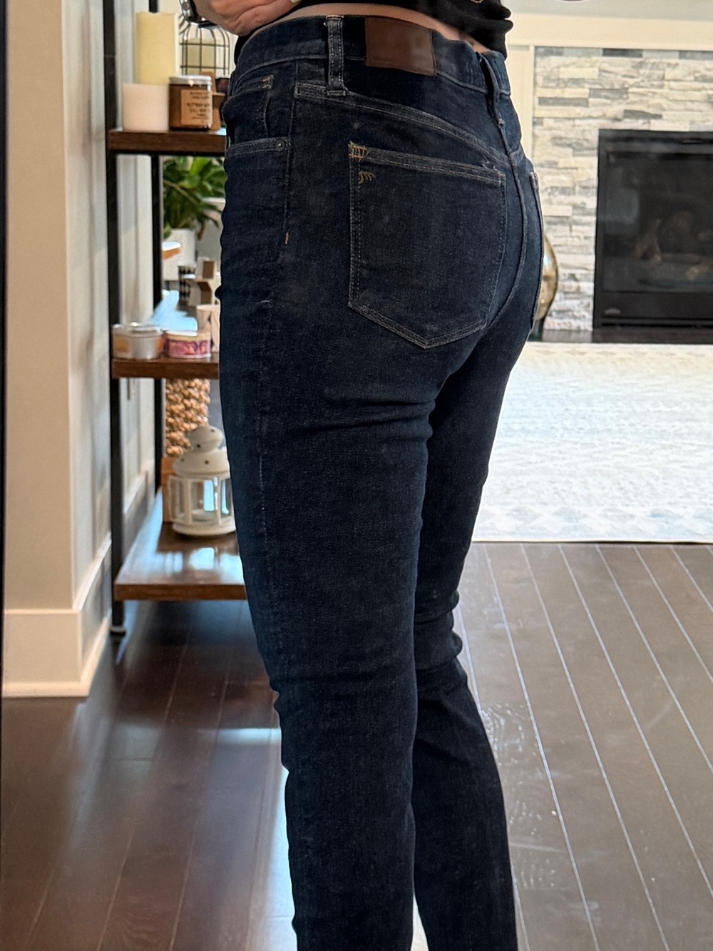 Madewell Dark Blue Skinny High-Rise Jeans